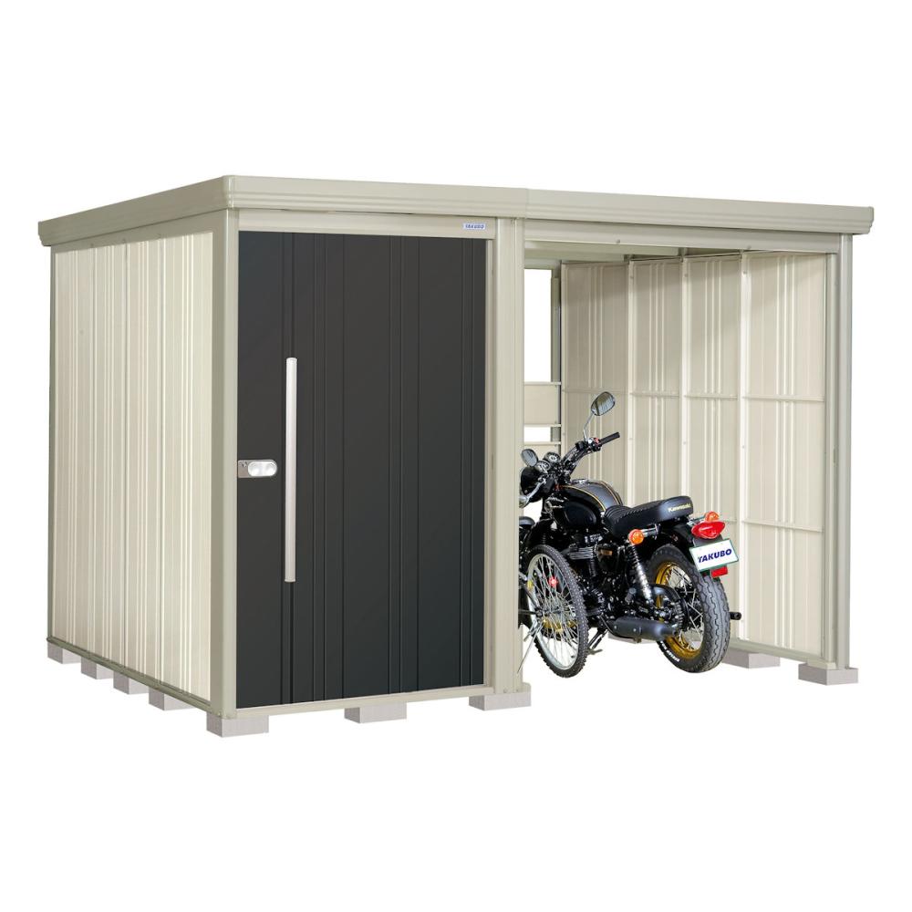 タクボ物置　Ｍｒ．ストックマン　プラスアルファ　間口３１６×奥行２６２ｃｍ　駐輪部間口１８３ｃｍ　多雪型・結露減少屋根　カーボンブラウン　ＴＰ－ＳＺ３１Ｒ２６Ｂ
