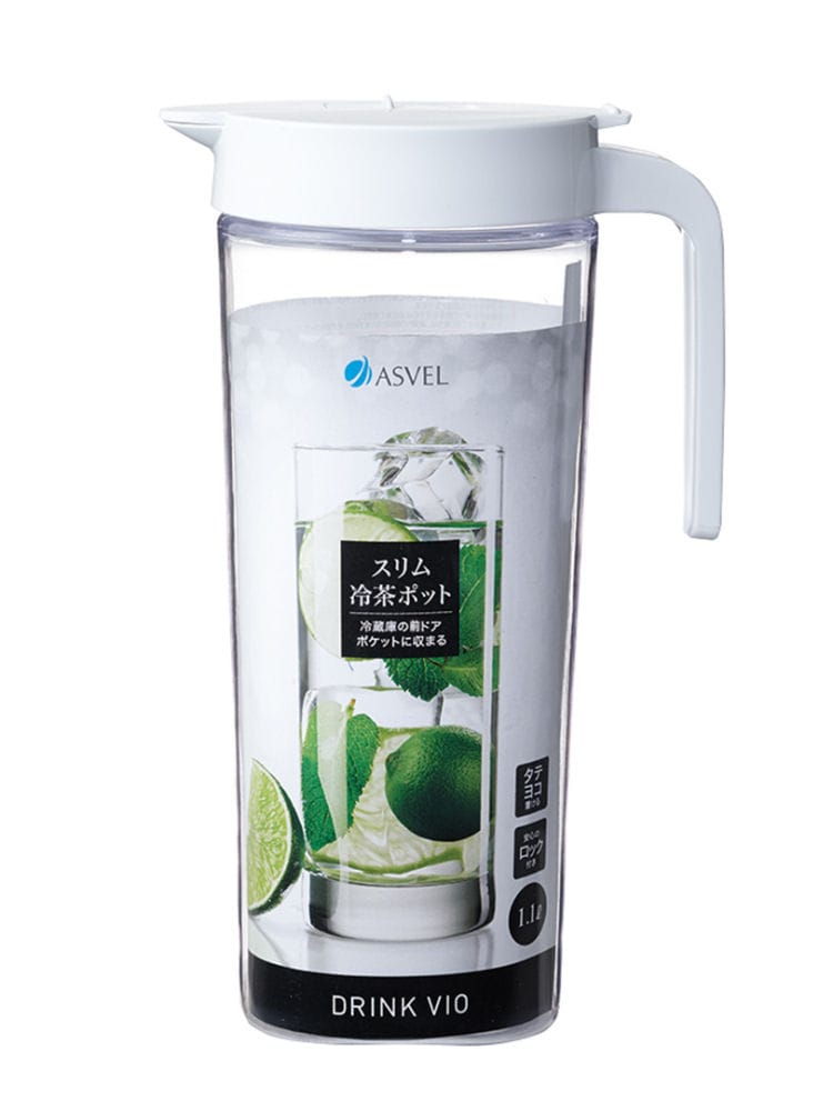 スリム冷茶ポット　１１００ｍＬ　ホワイトＳ１１００