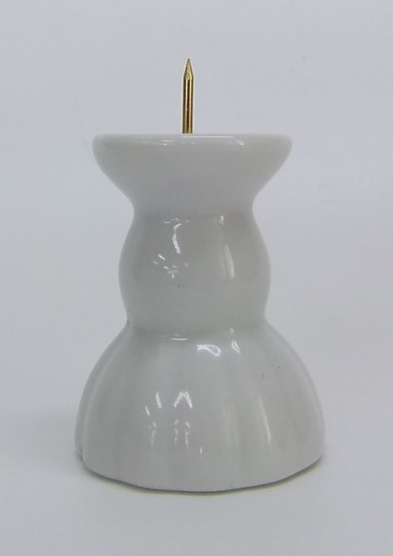 ローソク立　白　細　２寸