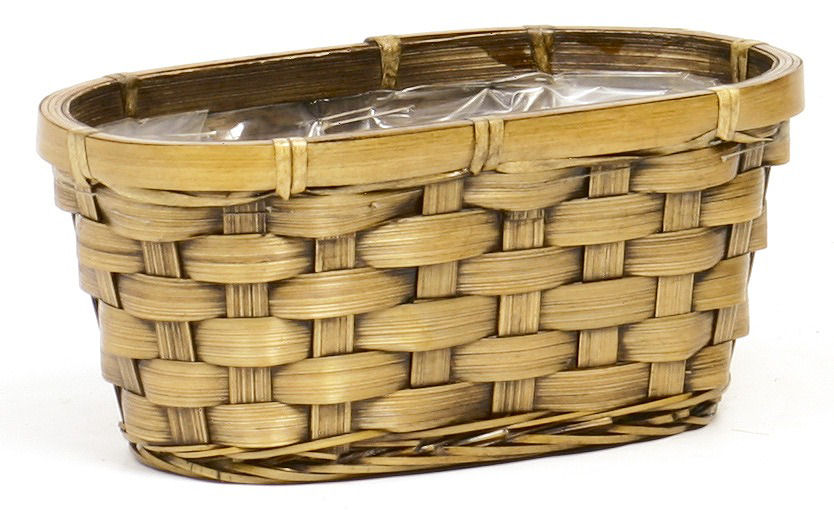 バンブー鉢カバーオーバル　３号　２０３－３０Ｗ