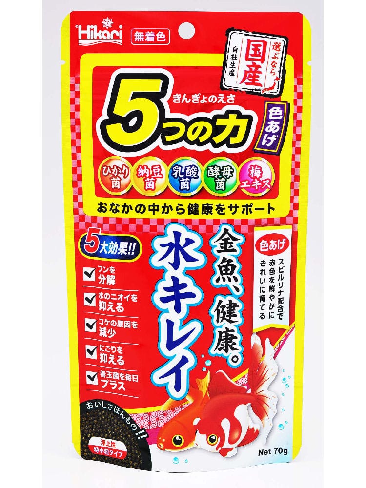 キョーリン　きんぎょのえさ５つの力　色あげ　７０ｇ