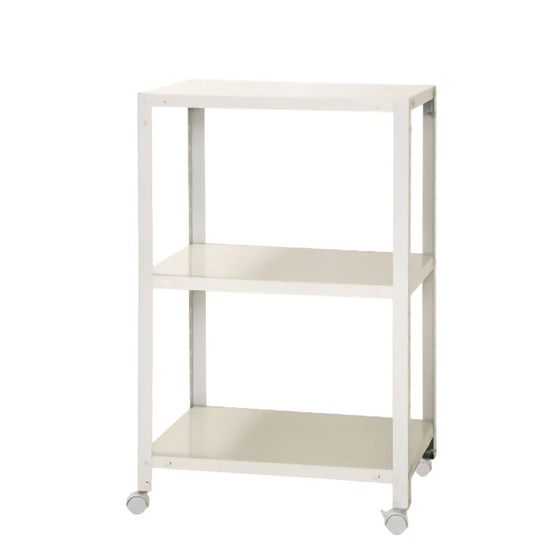 北島　スマートラック　ＮＳＴＲ－Ｋ－３３７　ホワイト　３段　キャスター付き