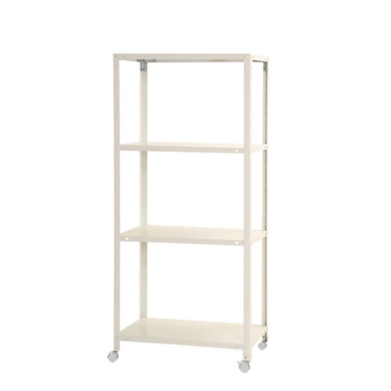 北島　スマートラック　ＮＳＴＲ－Ｋ－５４６　ホワイト　４段　キャスター付き