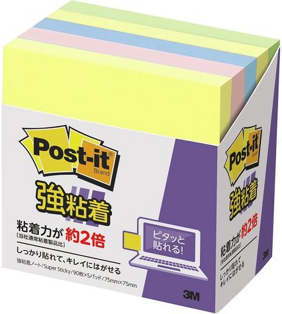 ３Ｍ　ポストイット　強粘着ノート　６５４－５ＳＳＡＰ