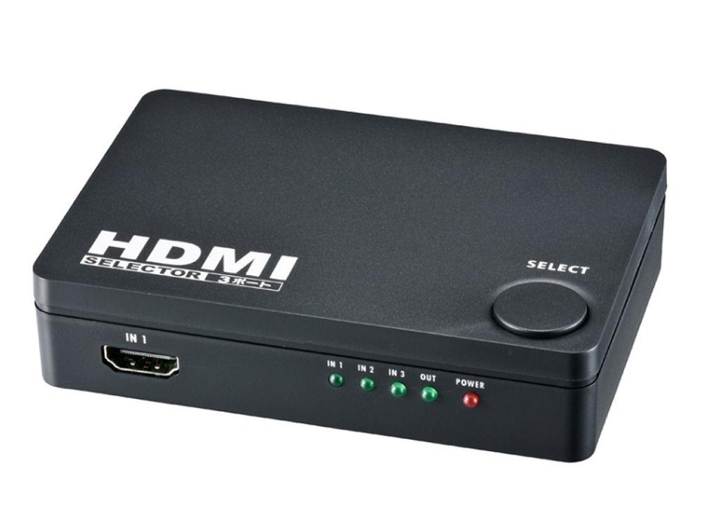 オーム電機　４Ｋ対応３ポートＨＤＭＩセレクター