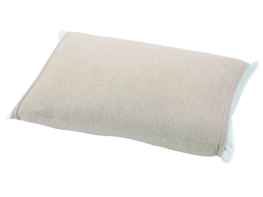 伸びるニット枕カバー　筒型　ベージュ