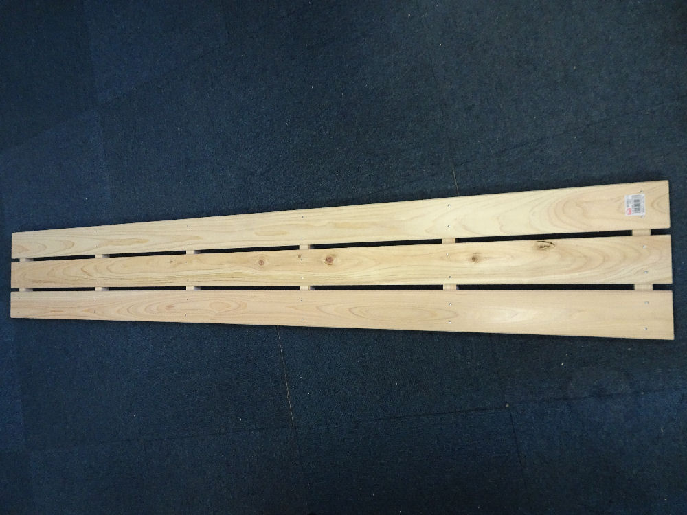 檜多目的すのこ３枚打　約１８００×３７×２７５ｍｍ