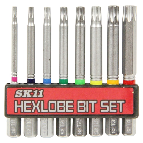 トルクスネジ用ビットセット　ＢＳ－２２Ｎ　８Ｐ