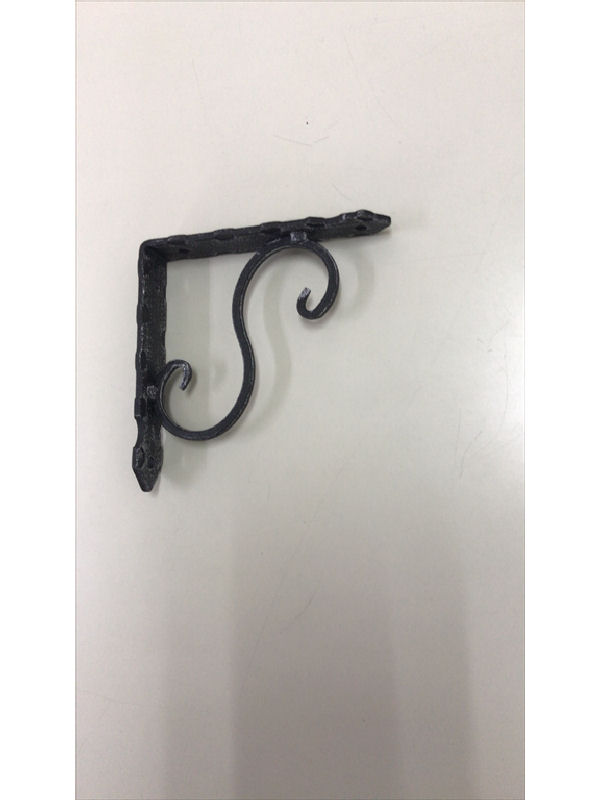 ＫＪＢ－１０５　鍛冶屋の棚受　黒　１０５×１０５　ビス付