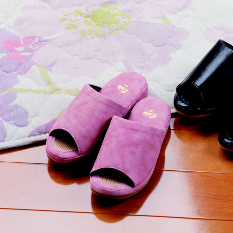 你的品牌名　快適スリッパ婦人　ピンク　Ｍ