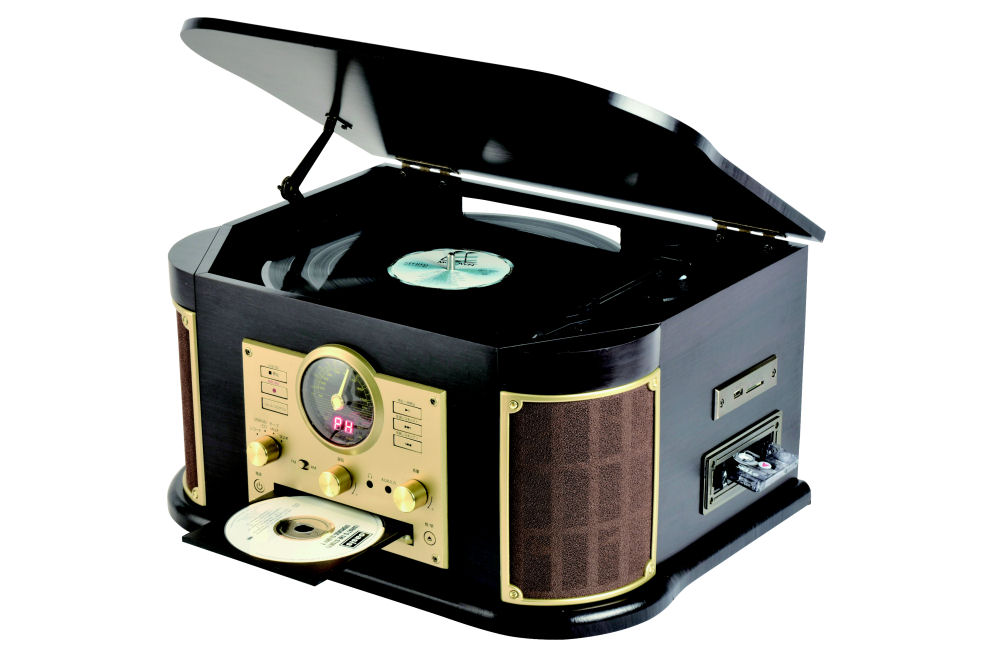 ＹＡＭＡＺＥＮ（山善）　Ｑｒｉｏｍ　マルチレコードプレーヤー　ＭＲＰ－Ｍ１００　ダークブラウン