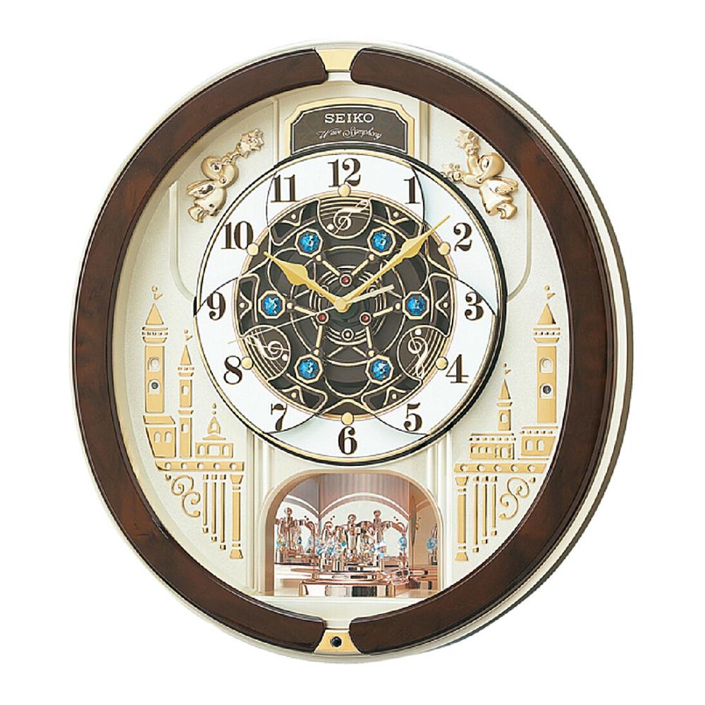 セイコー　ウェーブシンフォニー　クロック電波アミューズ掛時計　ブラウン　ＲＥ５７９Ｂ