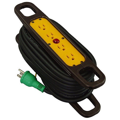 日動　ハンドリール　アース付　黒　１０ｍ