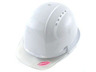 ひさし透明ヘルメット　白　ＮＯ．３８０Ｆ－ＯＴ－Ｃ