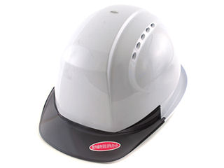 トーヨーセーフティ　ひさし透明ヘルメット　白　ＮＯ．３８０Ｆ－ＯＴ－Ｓ