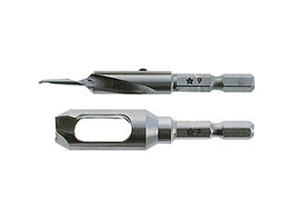 スターエム　皿取錐＆埋木錐セット　３×９×９