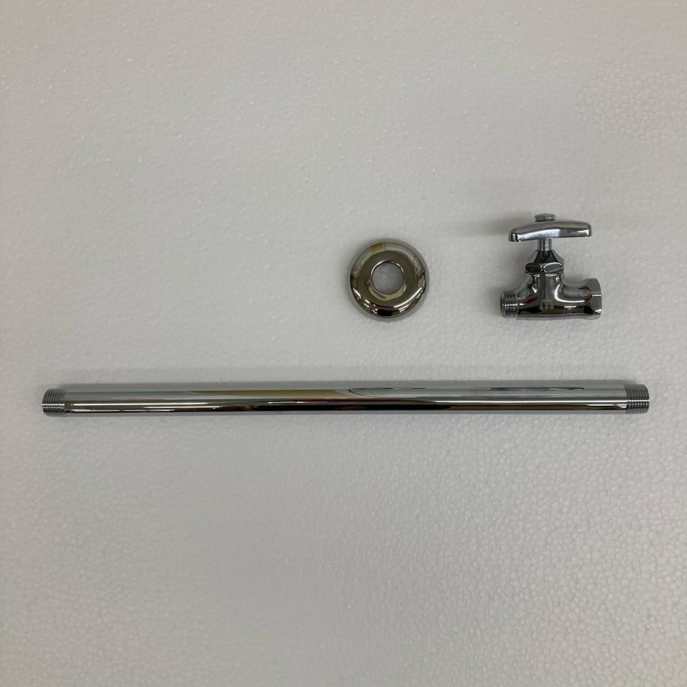 ストレート止水栓　ハンドル式給水管４２０mmセット品