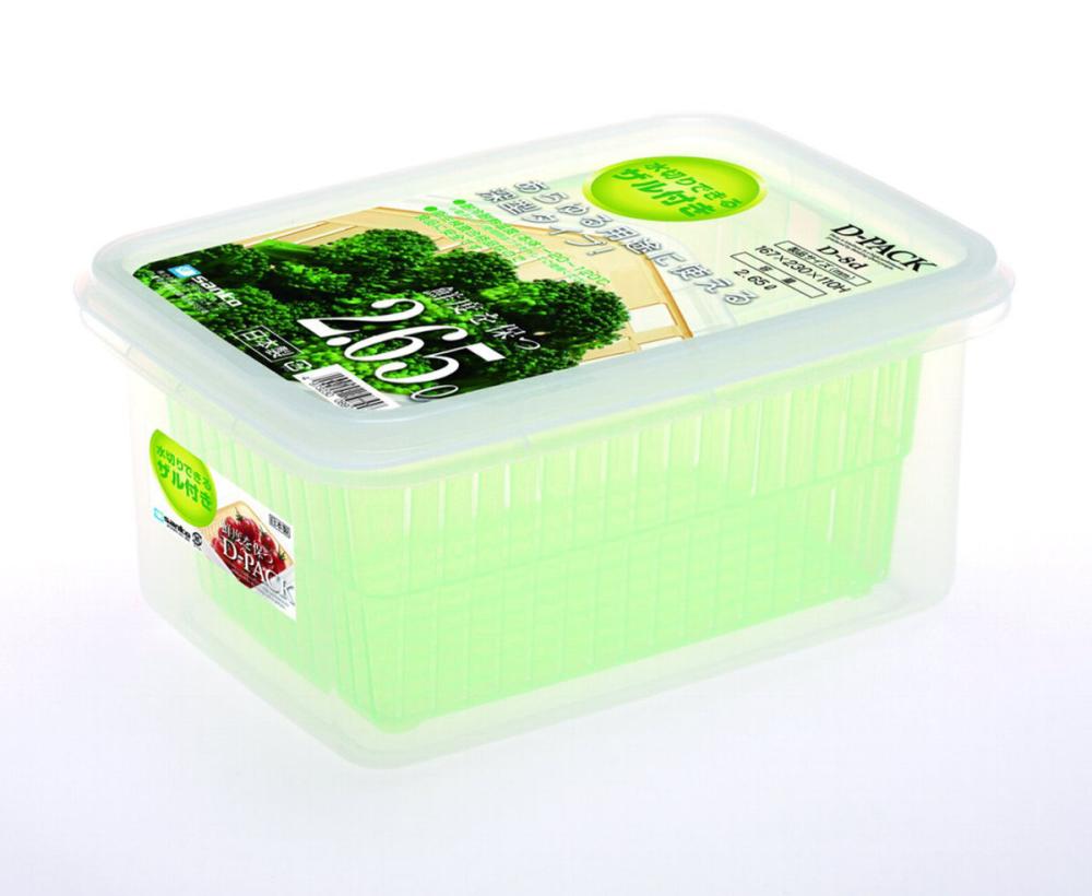 サンコープラスチック　ザル付Ｄパック　グリーン　Ｄ－８ｄ