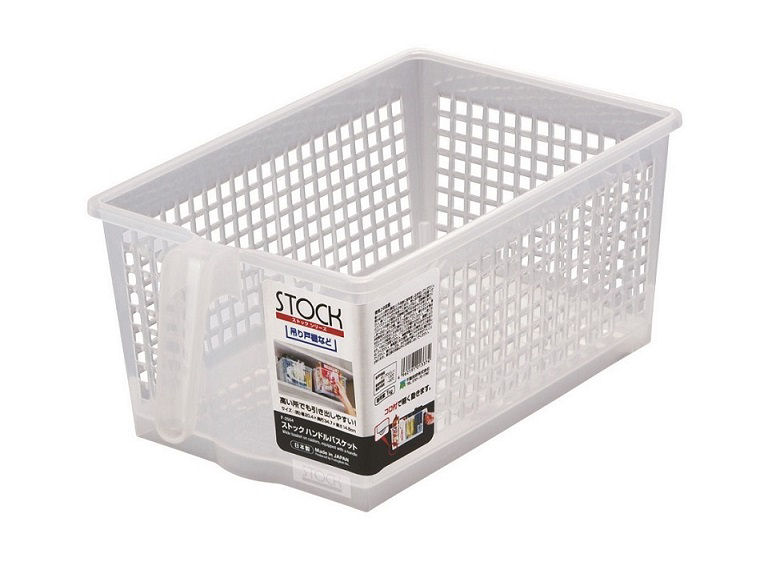 ストック　ハンドルバスケット　クリア