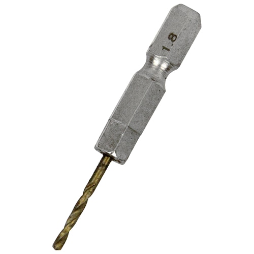 六角軸Ｔｉｎ鉄ドリル　極短　１．８ｍｍ
