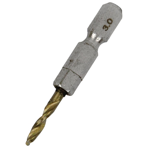 六角軸Ｔｉｎ鉄ドリル　極短　３．０ｍｍ