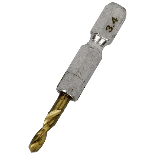六角軸Ｔｉｎ鉄ドリル　極短　３．４ｍｍ