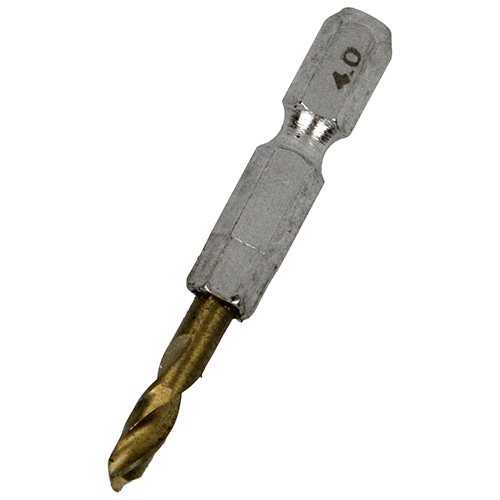 六角軸Ｔｉｎ鉄ドリル　極短　４．０ｍｍ