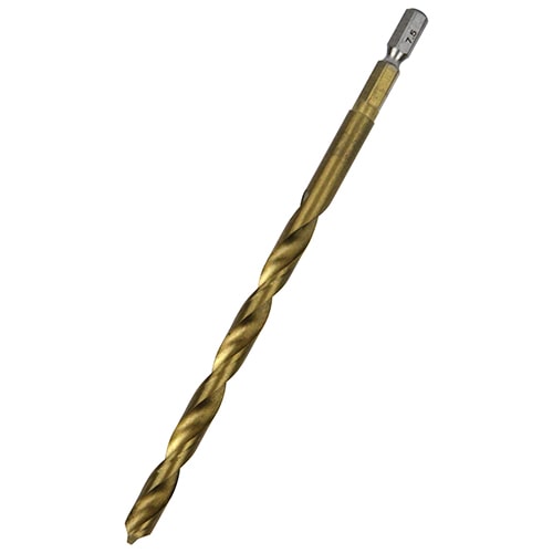 六角軸Ｔｉｎ鉄ドリル　微長　７．５ｍｍ