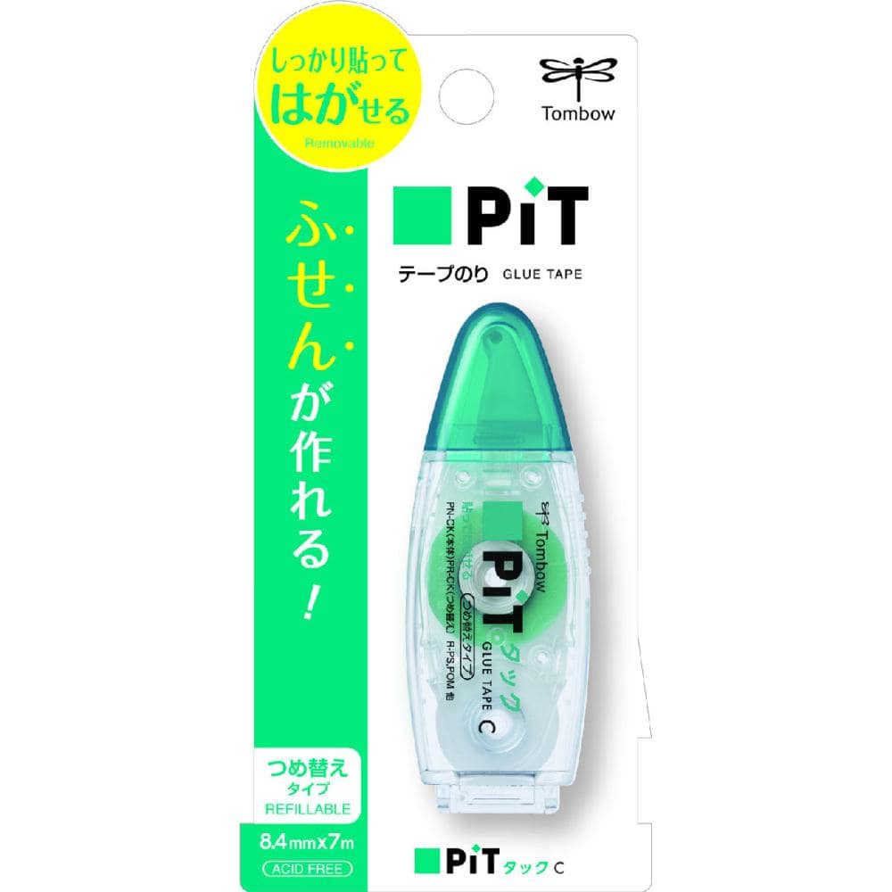 トンボ鉛筆　テープのり　ピットタックＣ　８．４ｍｍ幅×７ｍ