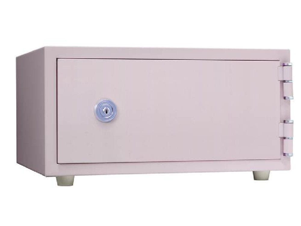 キングクラウン　おしゃれ金庫ワンキー式　ＣＰＳ－３０Ｋ　ペールピンク