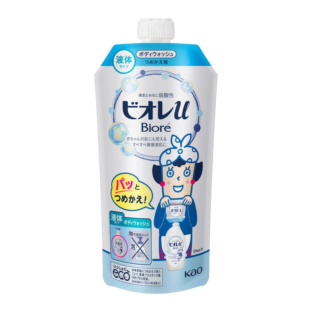 花王　ビオレｕ　ボディウォッシュ　詰め替え用　３４０ｍＬ