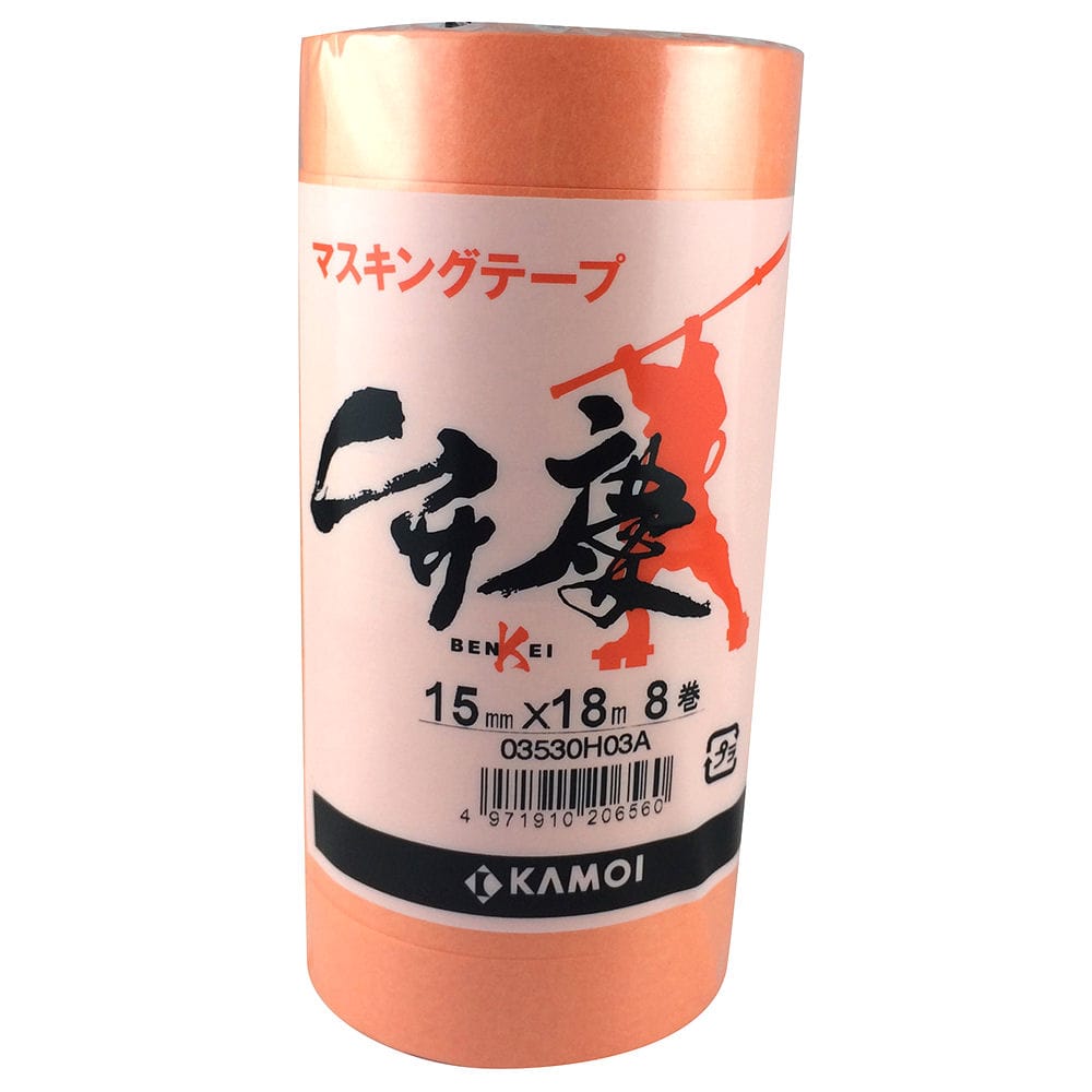 カモイ　マスキングテープ弁慶　１５ｍｍｘ１８ｍ