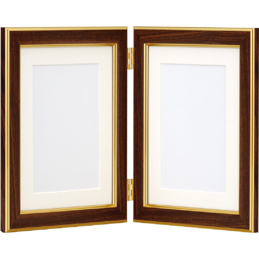 ナカバヤシ　樹脂製フォトフレーム　２Ｌ２面　フＴＰ１６１ＢＲ