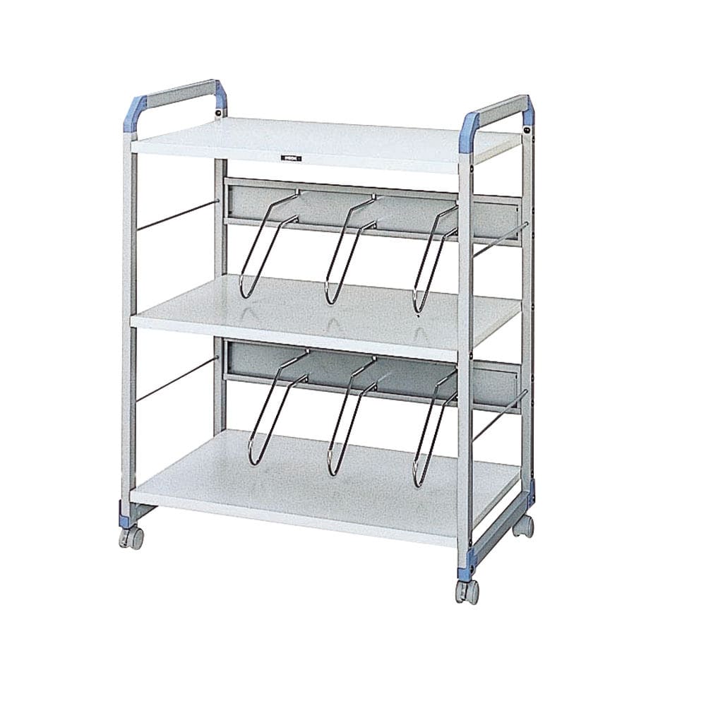 ナカバヤシ　データワゴンＷ７００×Ｈ８８０ｍｍ　グレー　ＣＷ－１０１