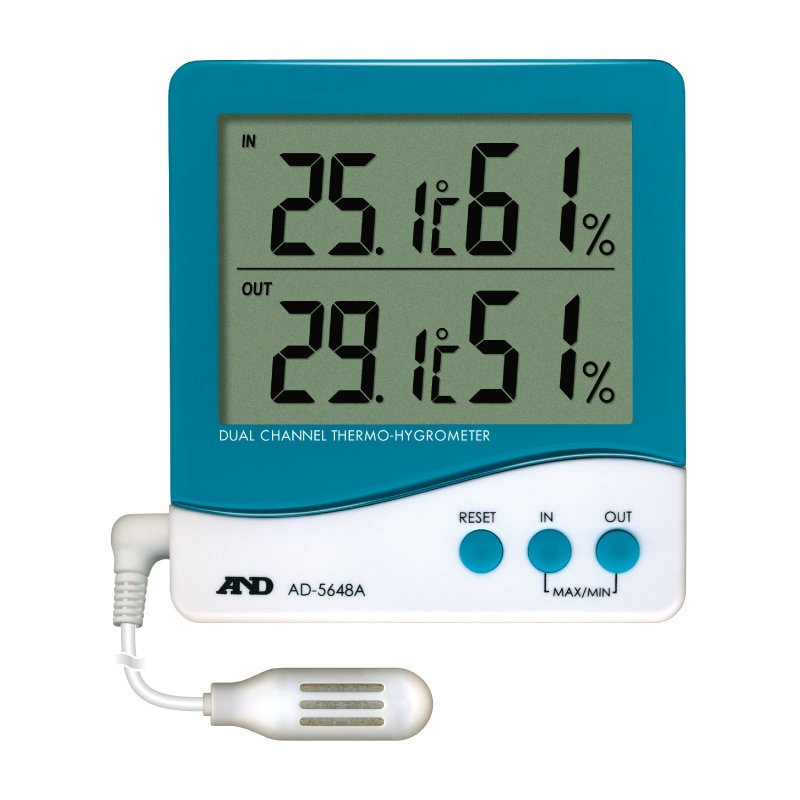 Ａ＆Ｄ　デュアルチャンネル温度・湿度計＿