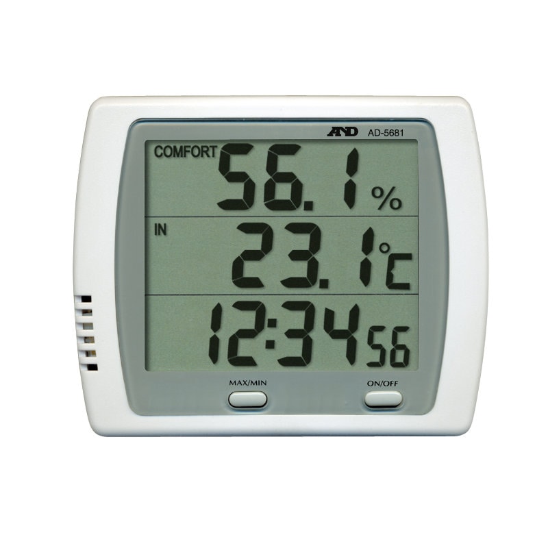 Ａ＆Ｄ　時計付き温湿度計＿