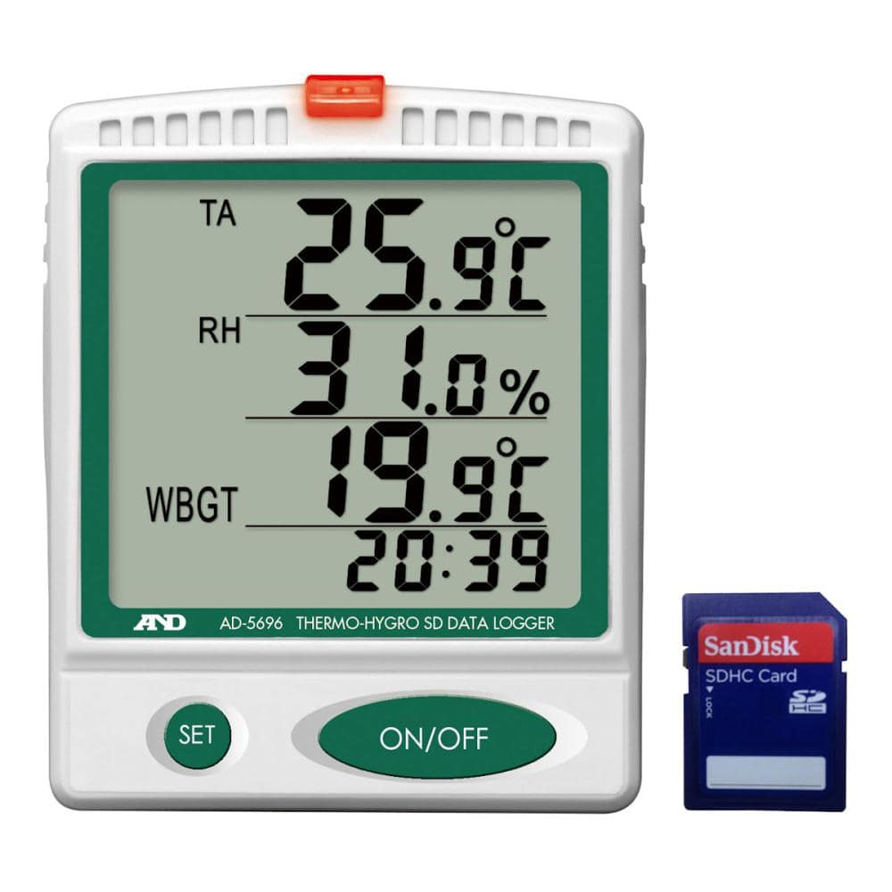 Ａ＆Ｄ　デジタル温湿度ＳＤデーターロガー＿