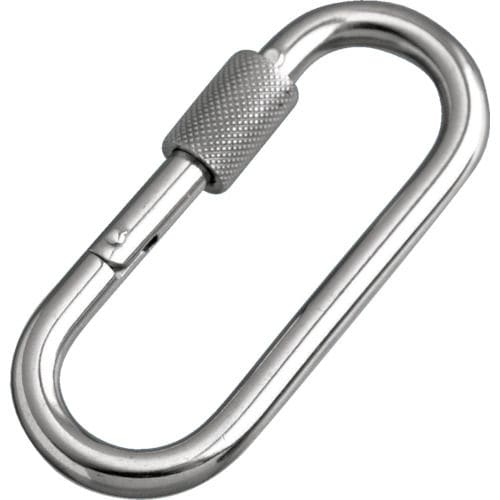 水本　ステンレス　プチカラビナ（環付）　線径８ｍｍ長さ７４ｍｍ＿