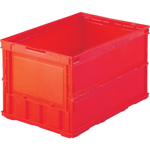 ＴＲＵＳＣＯ　薄型折りたたみコンテナ　５０Ｌ　赤＿
