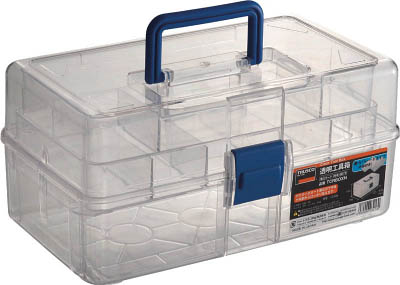 ＴＲＵＳＣＯ　透明工具箱　中皿付き＿