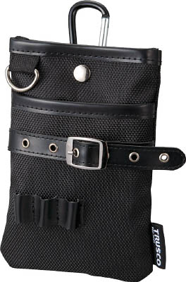 ＴＲＵＳＣＯ　コンパクトツールケース　シザーポケット　ブラック＿