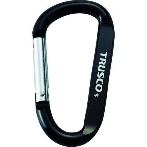 ＴＲＵＳＣＯ　カラビナ　線径８ｍｍＸ８０ｍｍ　Ｄ型　ブラック＿