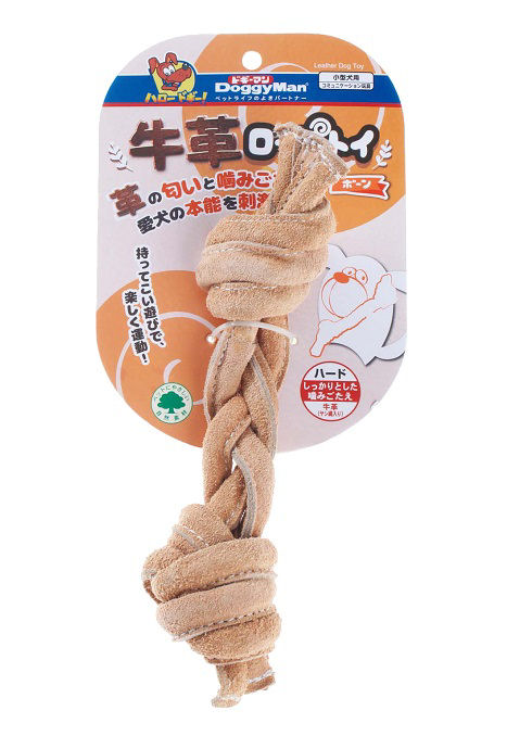 ドギーマン　牛革ロープトイ　ボーン
