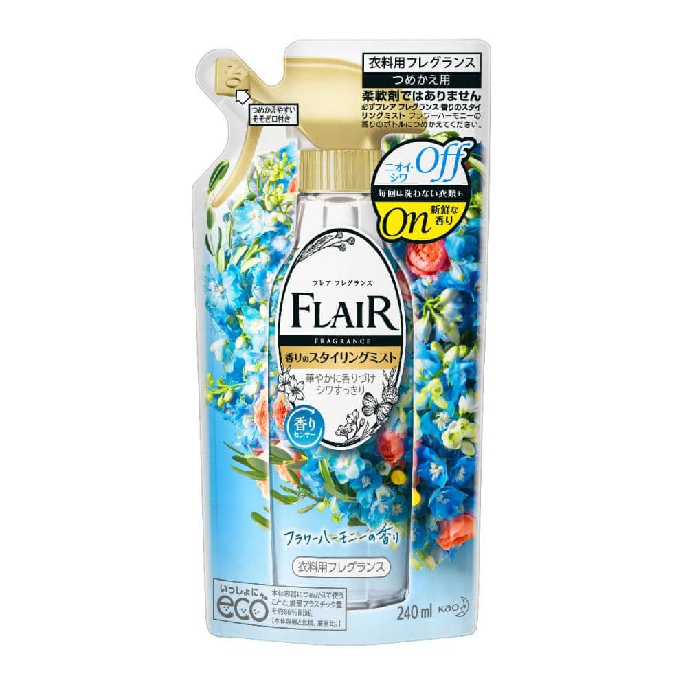 花王　フレアフレグランスミスト　フラワー＆ハーモニー　詰め替え用　２４０ｍＬ