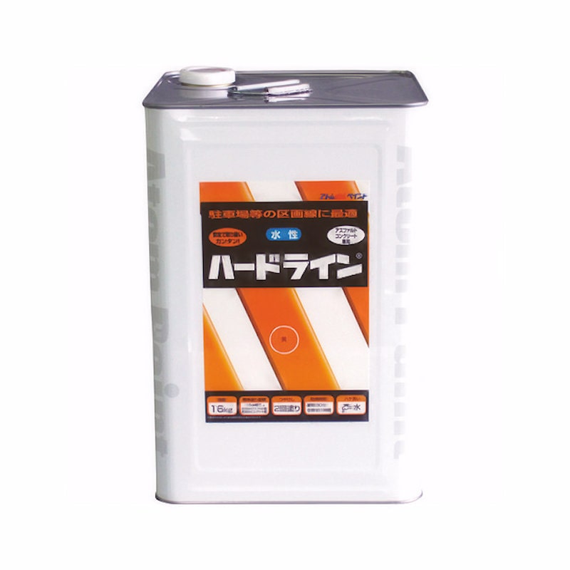 アトムハウスペイント　水性ハードライン　１６ｋｇ　黄