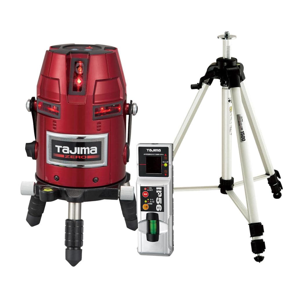 タジマ（ＴＪＭデザイン）　レーザー墨出し器　ゼロＫＪＣＳＥＴ　　受光器・三脚セット　　ＺＥＲＯ－ＫＪＣＳＥＴ