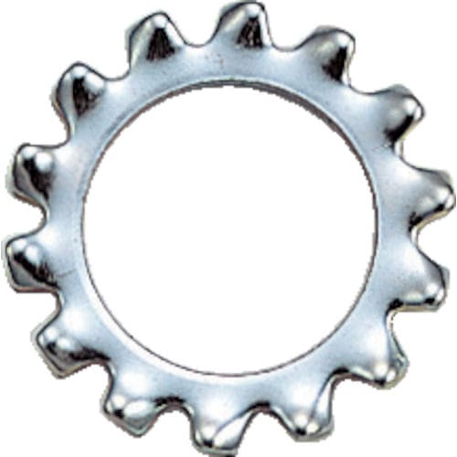 ＴＲＵＳＣＯ　外歯ワッシャー　三価白　サイズＭ４　１７０個入＿