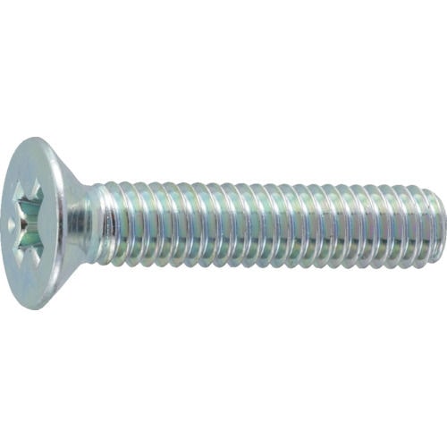 ＴＲＵＳＣＯ　皿頭小ネジ　三価　白　サイズＭ５Ｘ２５　５４本入＿