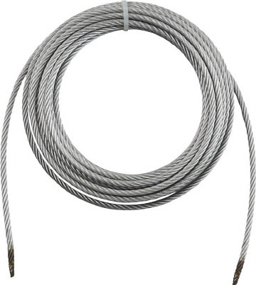 ＴＲＵＳＣＯ　手動ウインチ用ワイヤー　径４×２０ｍ用（切りっ放し）＿
