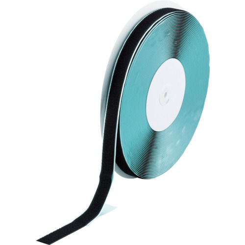 ＴＲＵＳＣＯ　マジックテープ　糊付Ｂ側　幅２５ｍｍＸ長さ２５ｍ　黒＿